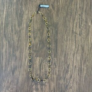 Ann Taylor Gold and brown tortoise Link Necklace